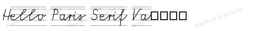 Hello Paris Serif Va字体转换